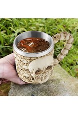 Dark Desire Drinkware - Mok met schedels - 3D - met RVS inzetstuk