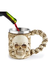 Dark Desire Drinkware - Mok met schedels - 3D - met RVS inzetstuk