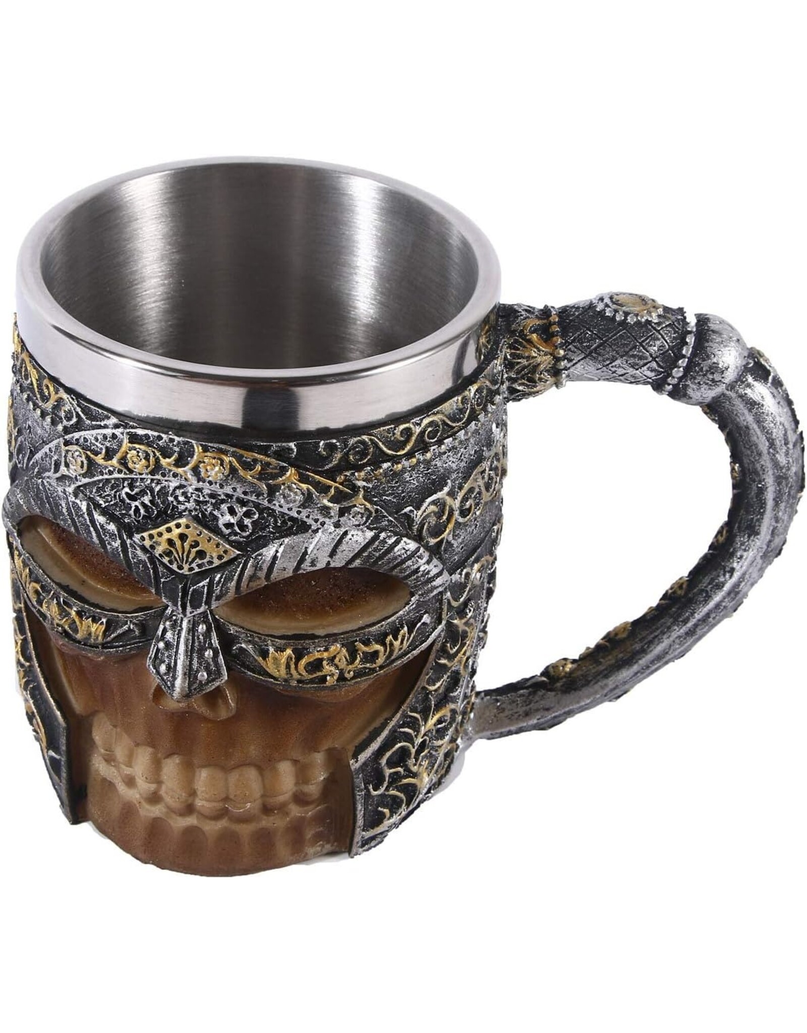 Dark Desire Drinkware - Skull Tankard Zorro 3D - met RVS inzetstuk