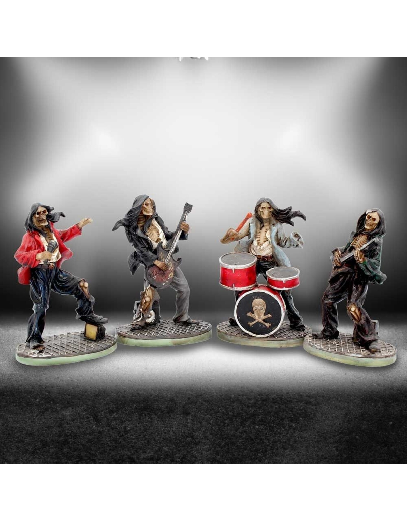 NemesisNow Collectables - One Hell of a Band - Rock band set of 4 figurines Nemesis Now