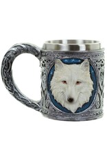 Puckator Drinkware - White Wolf tankard with stainless insert