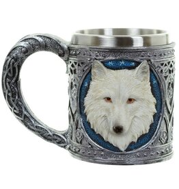 Puckator White Wolf tankard with stainless insert