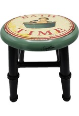 Trukado Miscellaneous - Iron Vintage Stool - Plant table "Bath Time"