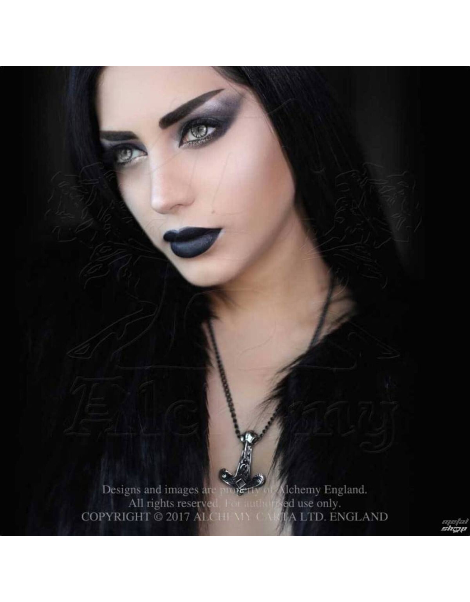 Alchemy Gothic jewellery Steampunk jewellery -  Alchemy RAVEN HAMMER Necklace Celtic