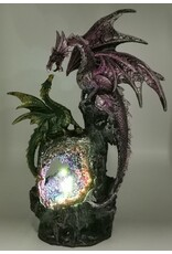 Trukado Giftware Figurines Collectables - Creators Call Dragon and Dragonling Light Up Ornament