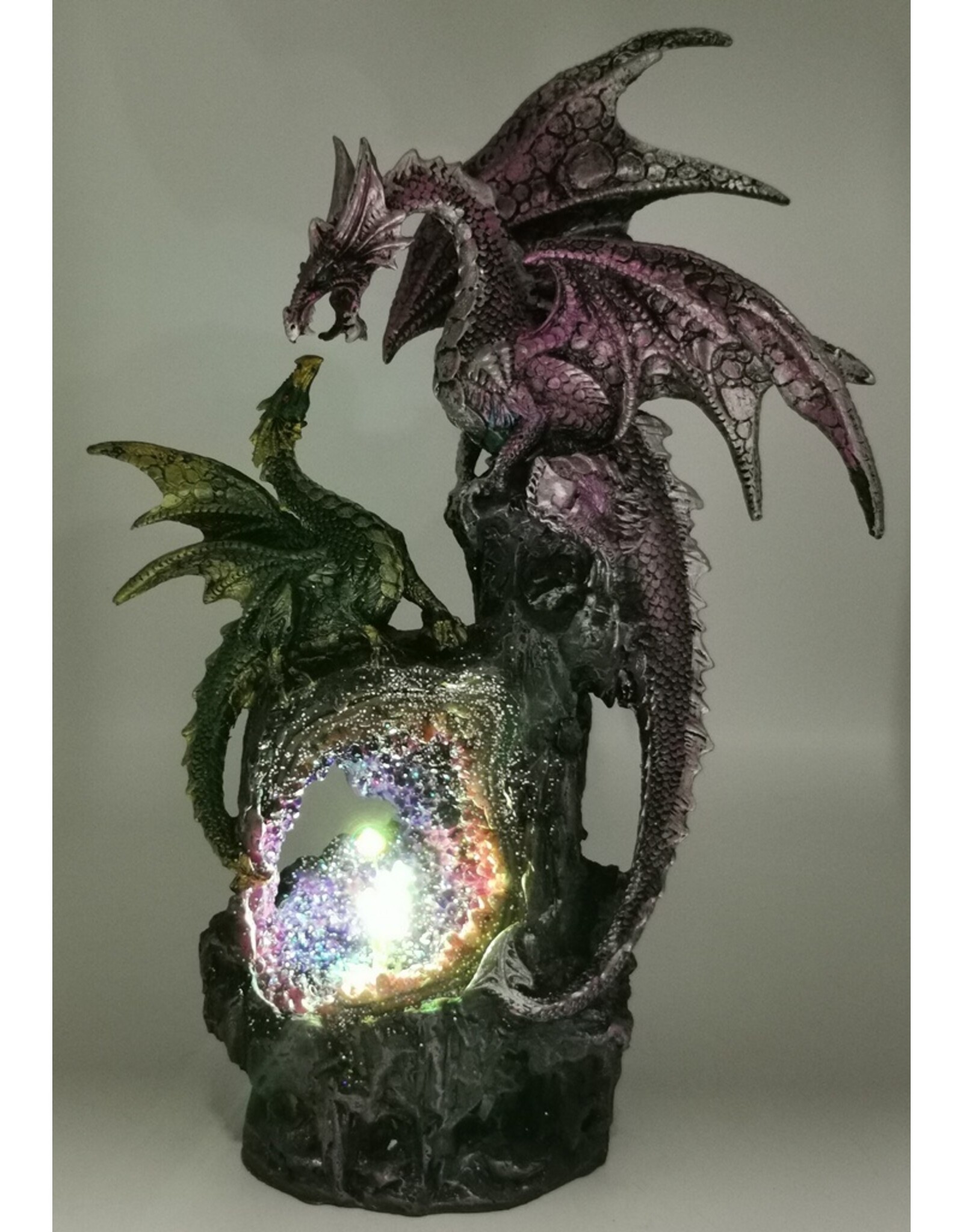 Trukado Giftware Figurines Collectables - Creators Call Dragon and Dragonling Light Up Ornament