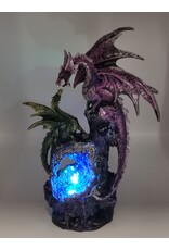 Trukado Giftware Figurines Collectables - Creators Call Dragon and Dragonling Light Up Ornament