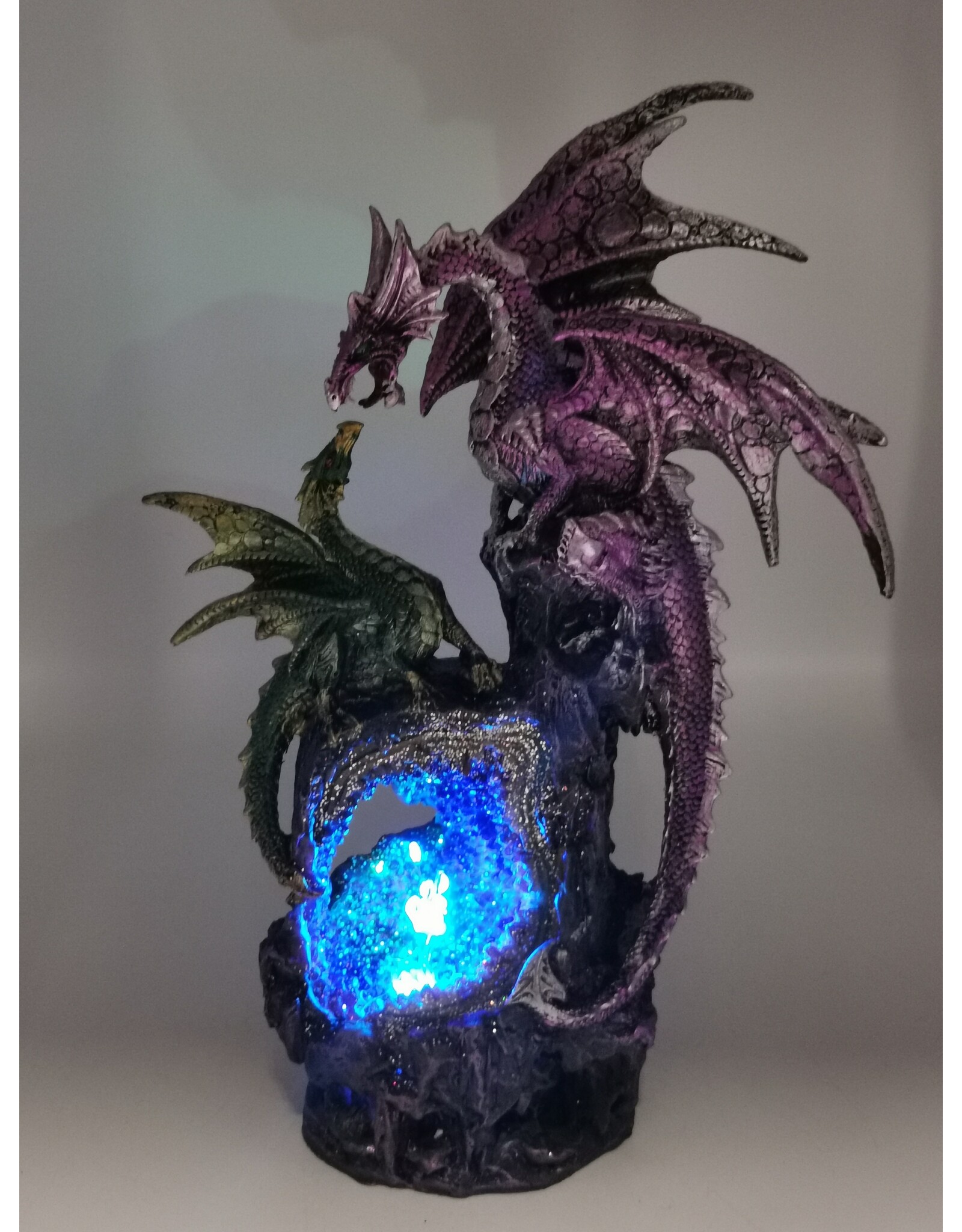 Trukado Giftware Figurines Collectables - Creators Call Dragon and Dragonling Light Up Ornament