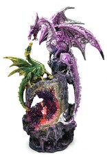 Trukado Giftware Figurines Collectables - Creators Call Dragon and Dragonling Light Up Ornament