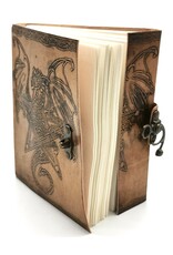 AWG Miscellaneous - Leren Notitieboek met Draak en Pentagram 20cm x 15cm
