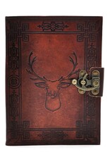 AWG Miscellaneous - Leather Journal with Embossed Stag 20cm x 15cm