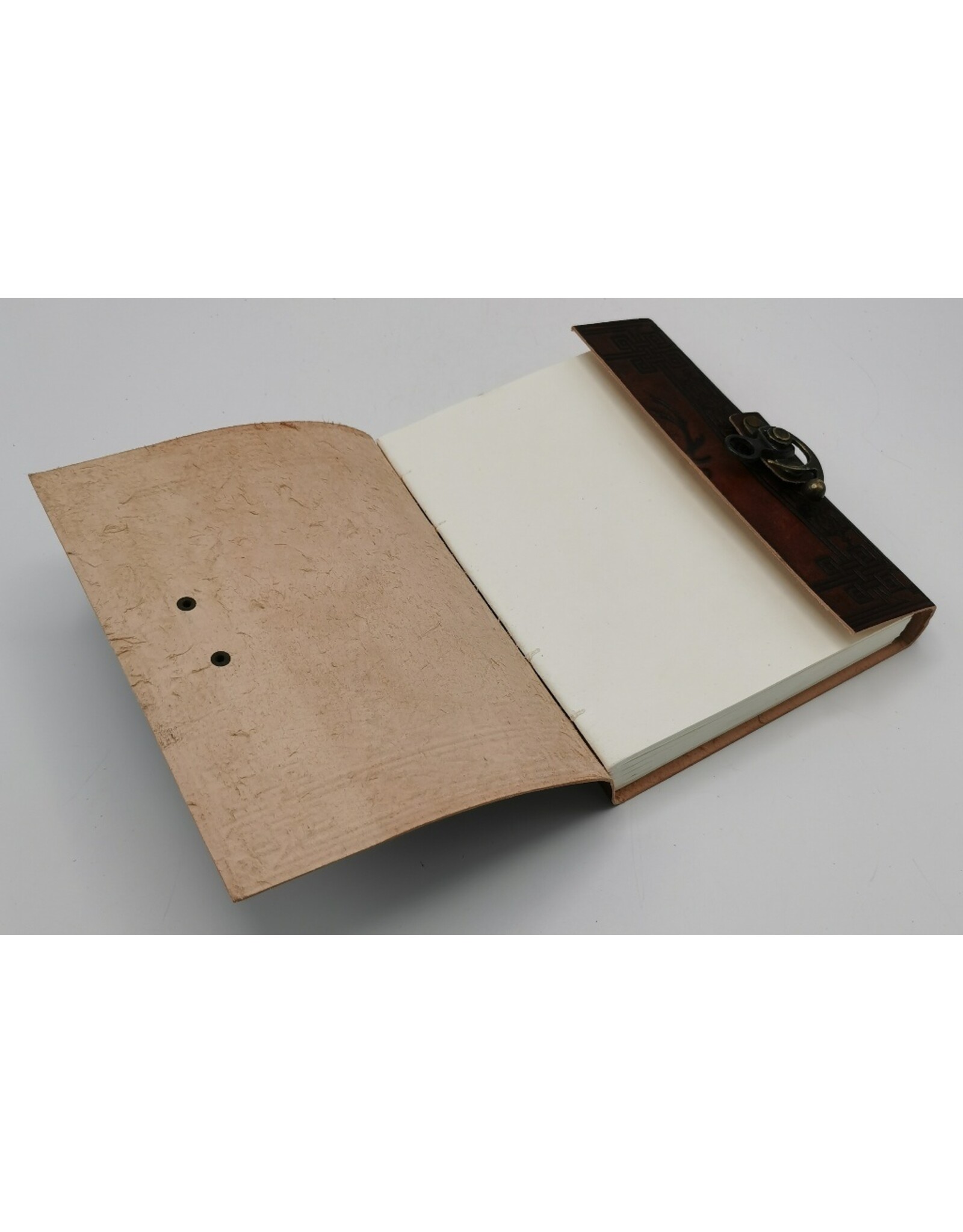 AWG Miscellaneous - Leren Notitieboek met Hert 20cm x 15cm