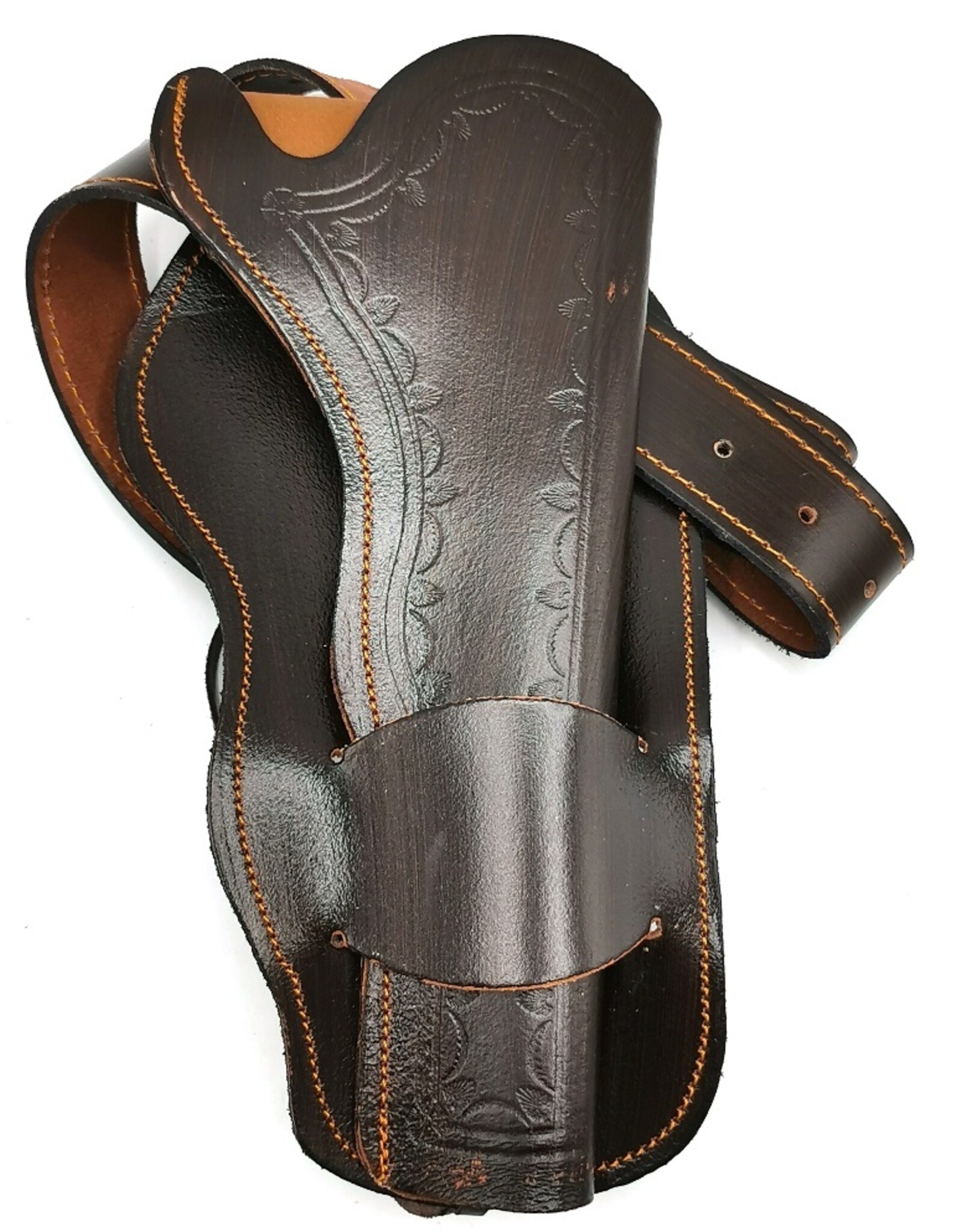 Denix Leather belts and buckles - Denix Leather Belt with Holster for  1 Colt