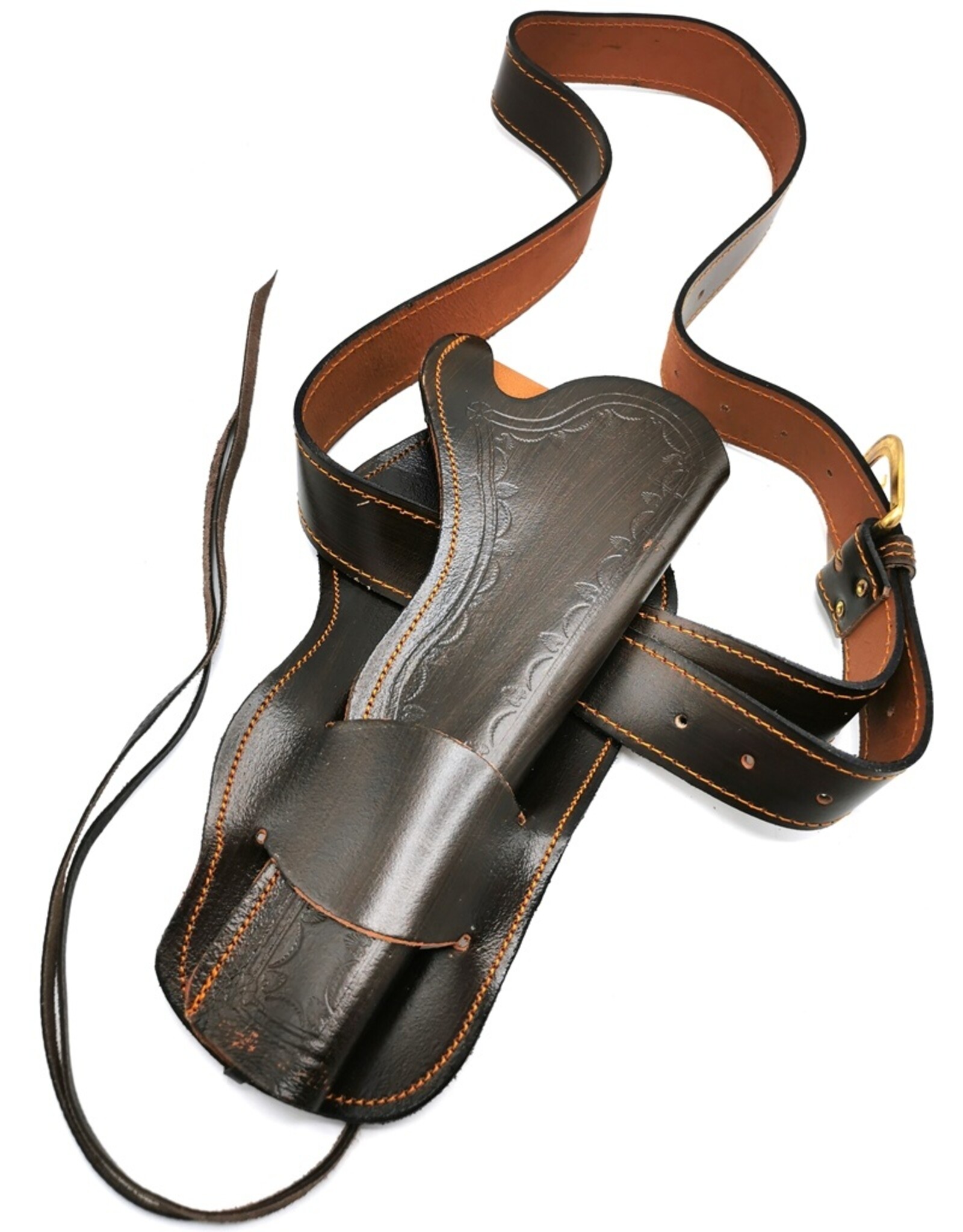 Denix Leather belts and buckles - Denix Leather Belt with Holster for  1 Colt