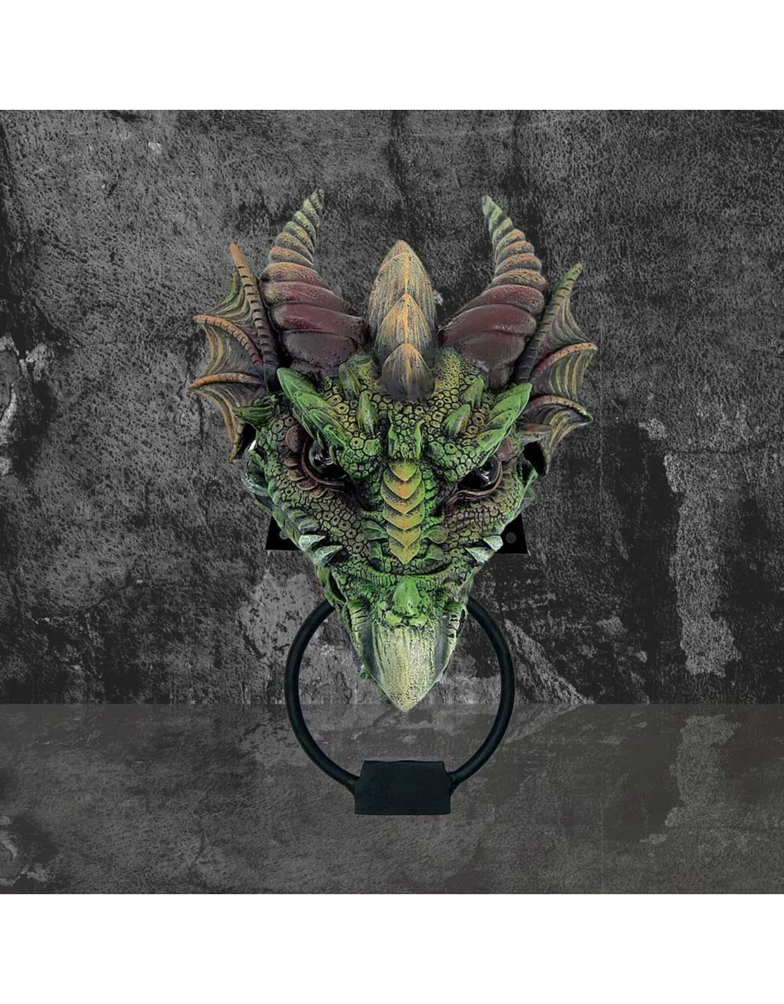 NemesisNow Giftware & Lifestyle - Kryst Green Dragon Door Knocker Nemesis Now