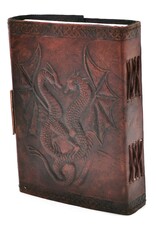 NemesisNow Miscellaneous - Dragons Leather Journal with lock (noteboek)