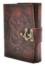 NemesisNow Miscellaneous - Dragons Leather Journal with lock (noteboek)