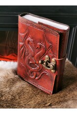 NemesisNow Miscellaneous - Dragons Leather Journal with lock (noteboek)