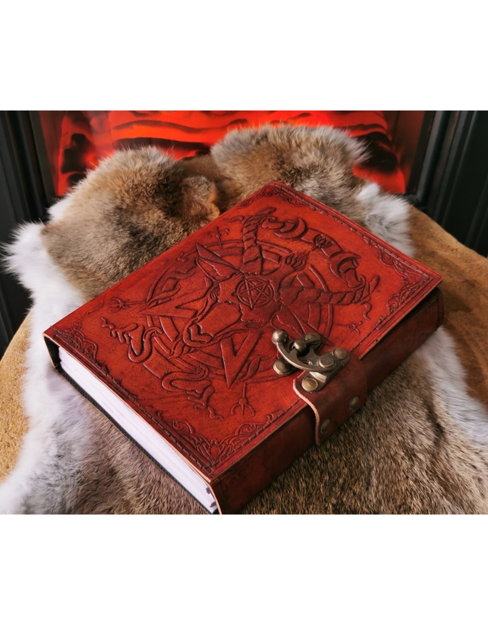 NemesisNow Miscellaneous - Baphomet Leather Journal (noteboek)