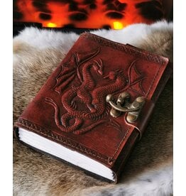 NemesisNow Dragons Leather Journal with Lock (noteboek)