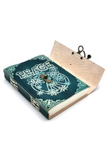 AWG Miscellaneous - Leather Journal Green Peace 18cm x 13cm