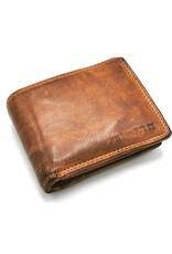 Hunters Leather Wallets - Hillburry Leather Wallet washed Leather cognac