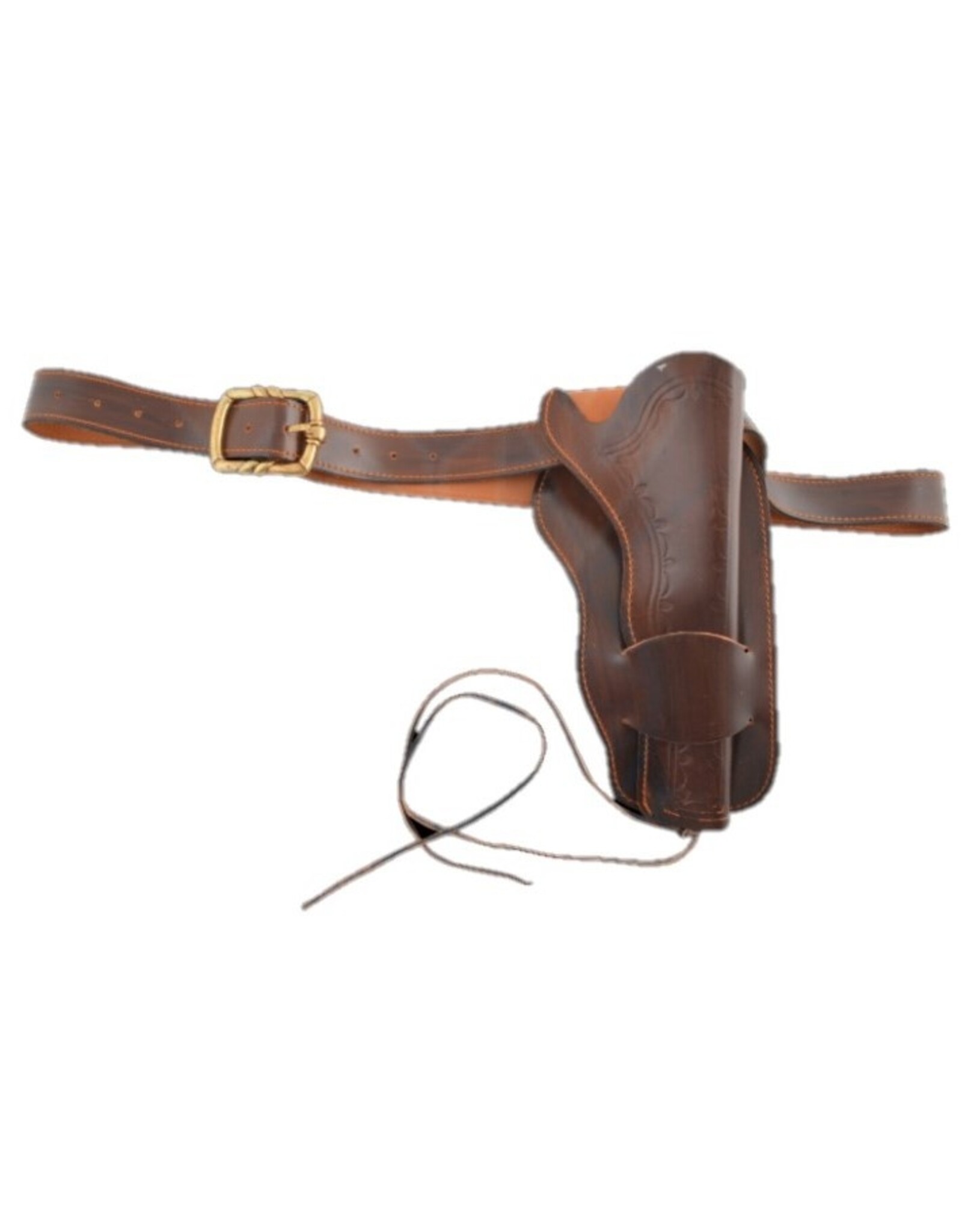 Denix Leren riemen en buckles - Denix Leren Riem met Holster voor 1 Colt