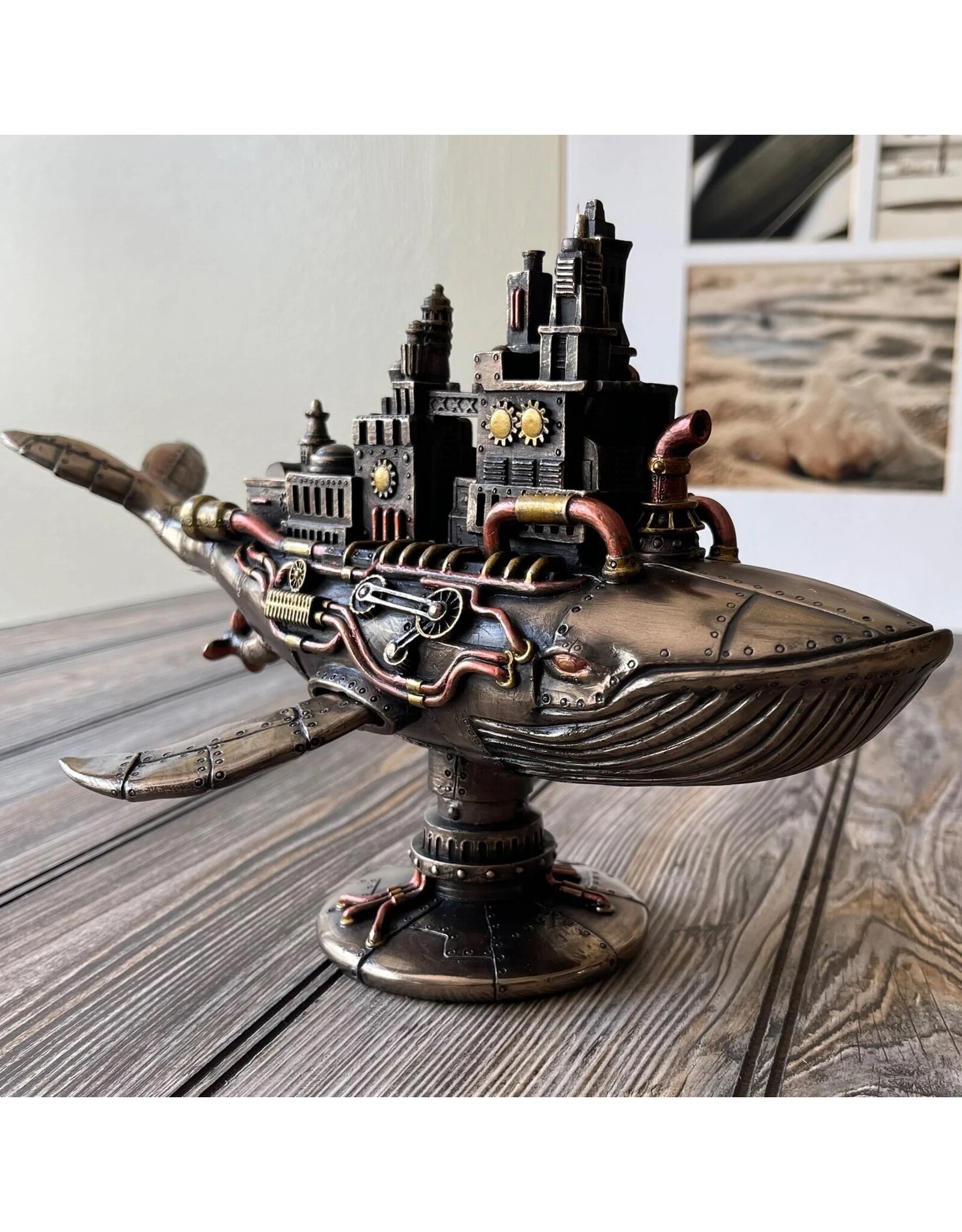 Veronese Design Giftware & Lifestyle - Steampunk Galactic Colony Whale Veronese Design