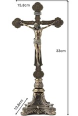 Veronese Design Giftware & Lifestyle - Jezus aan het Kruis Crucifix Barok design (staand)