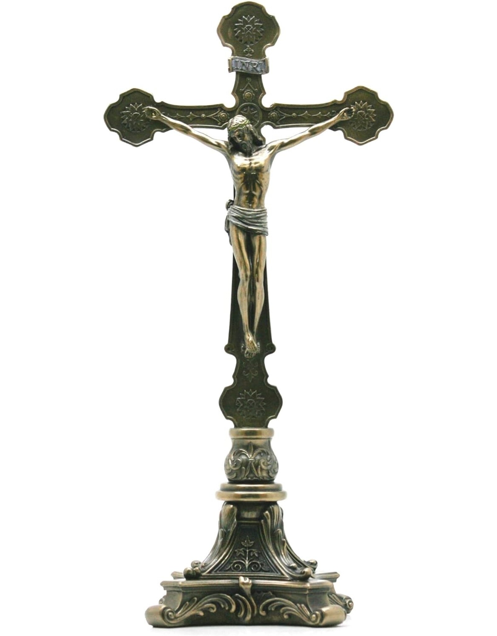 Veronese Design Giftware & Lifestyle - Jesus on the Cross Crucifix Baroque design (standing)