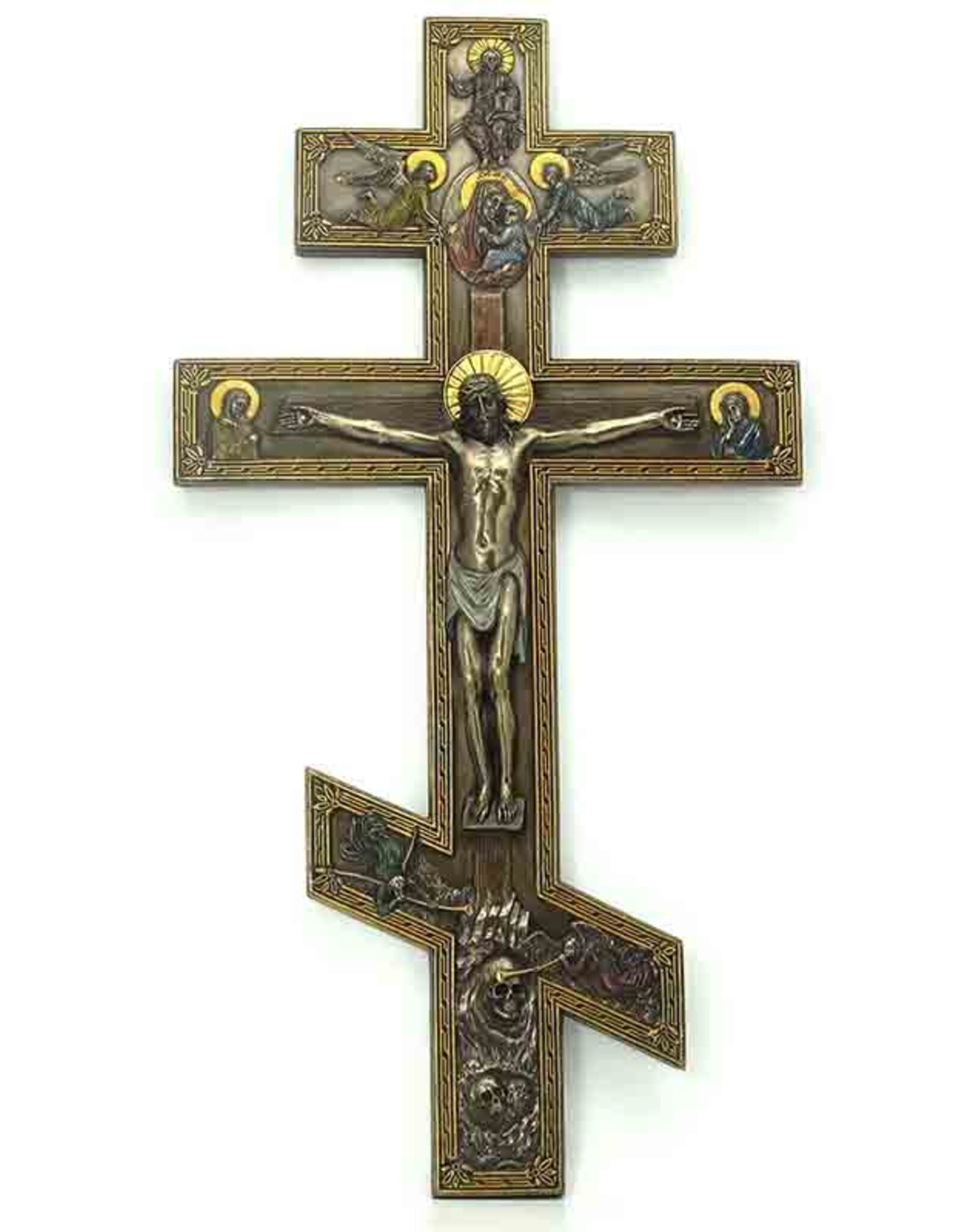 Veronese Design Giftware & Lifestyle - Orthodoxe stijl Crucifix muurplat Veronese Design