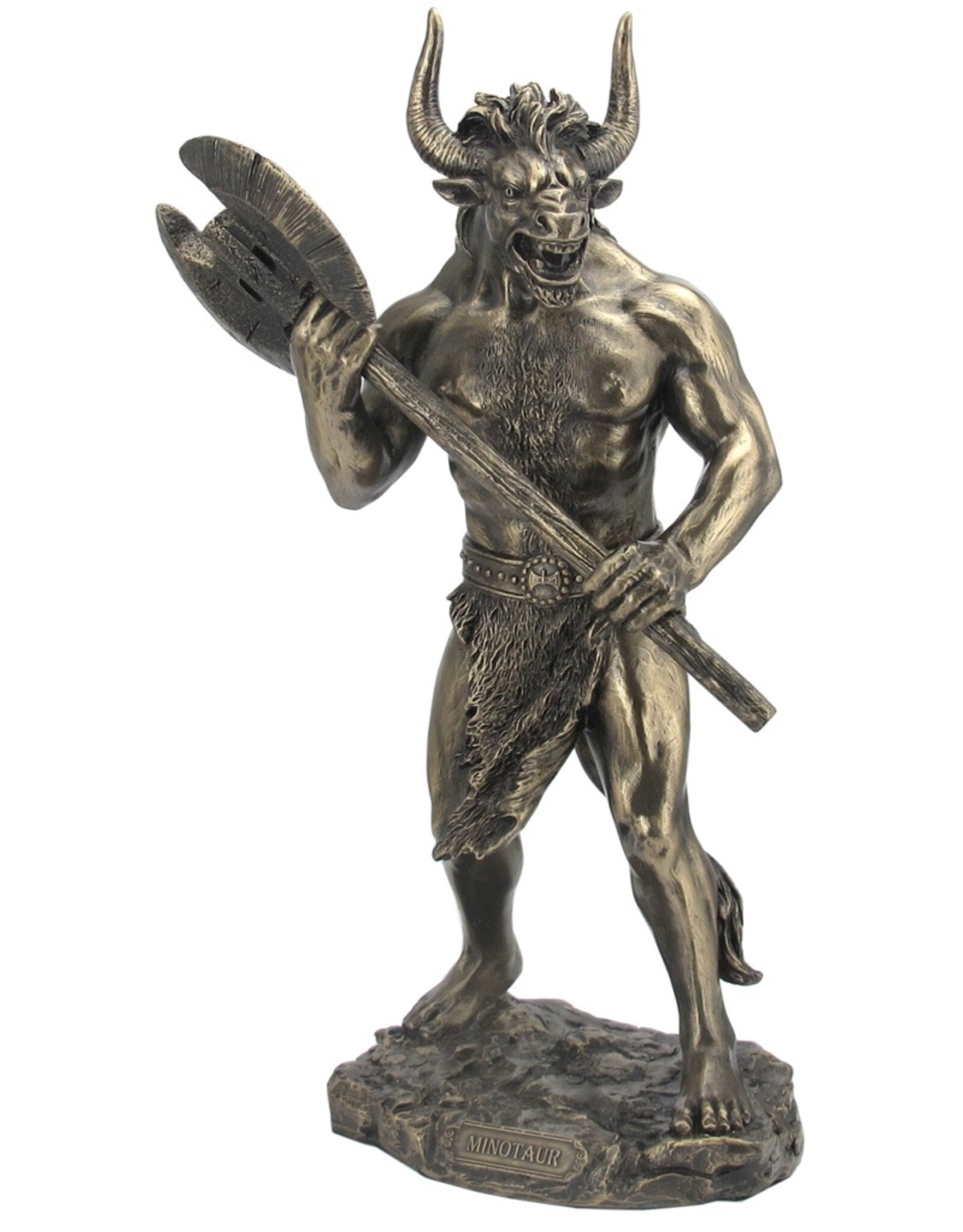 Veronese Design Giftware Figurines Collectables - Minotaur with Axe Bronzed Statue Veronese Design