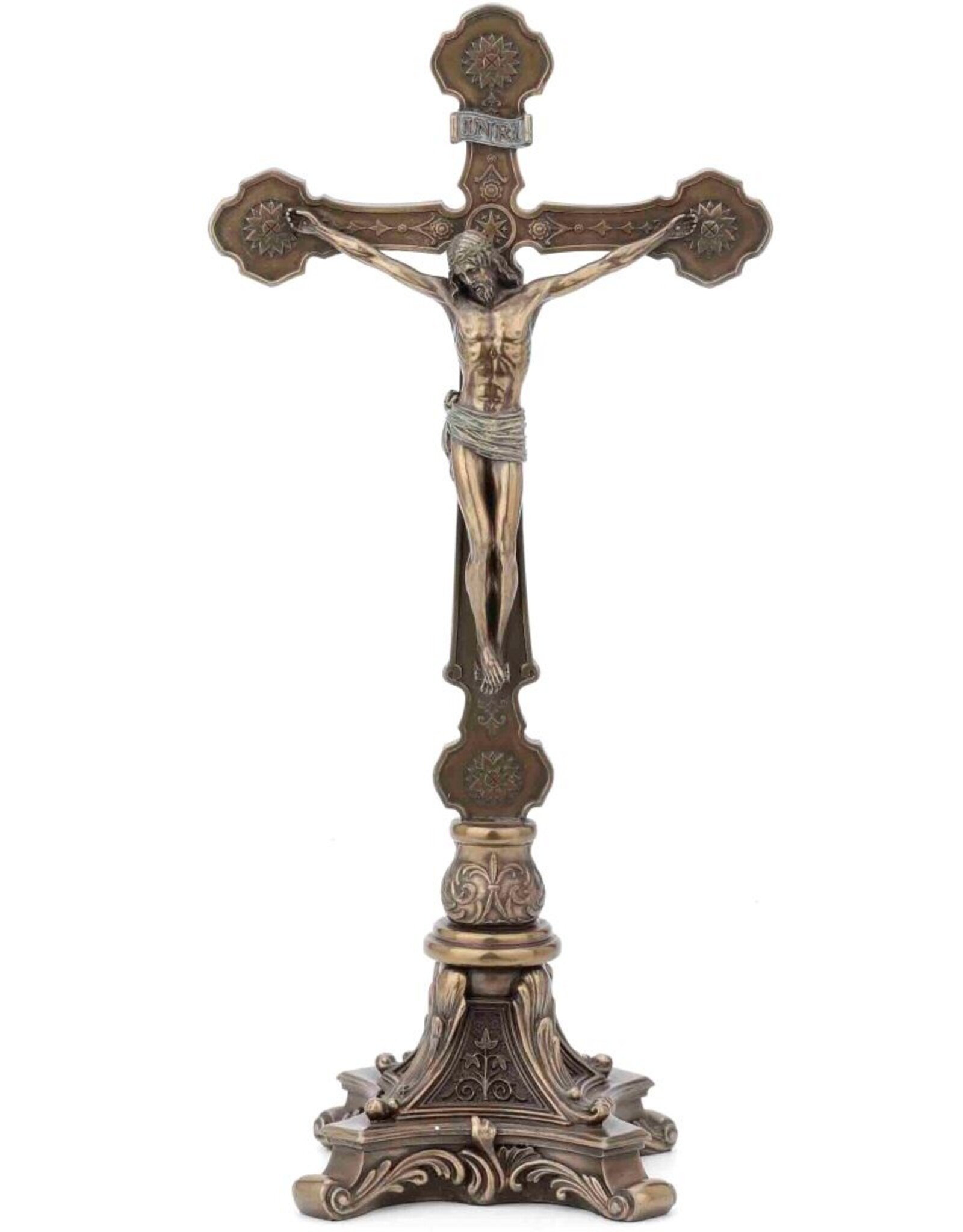 Veronese Design Giftware & Lifestyle - Jesus on the Cross Crucifix Baroque design (standing)