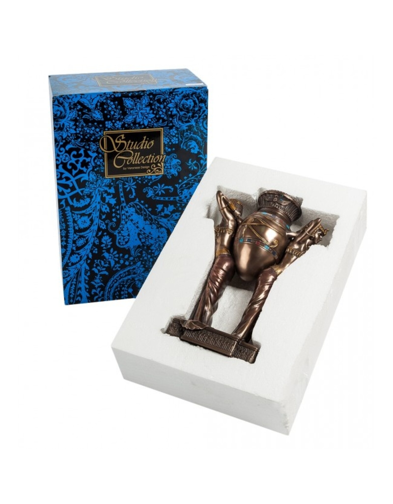 Veronese Design Giftware & Lifestyle - Egyptische Vrouwen met een Vaas Art Deco Stijl