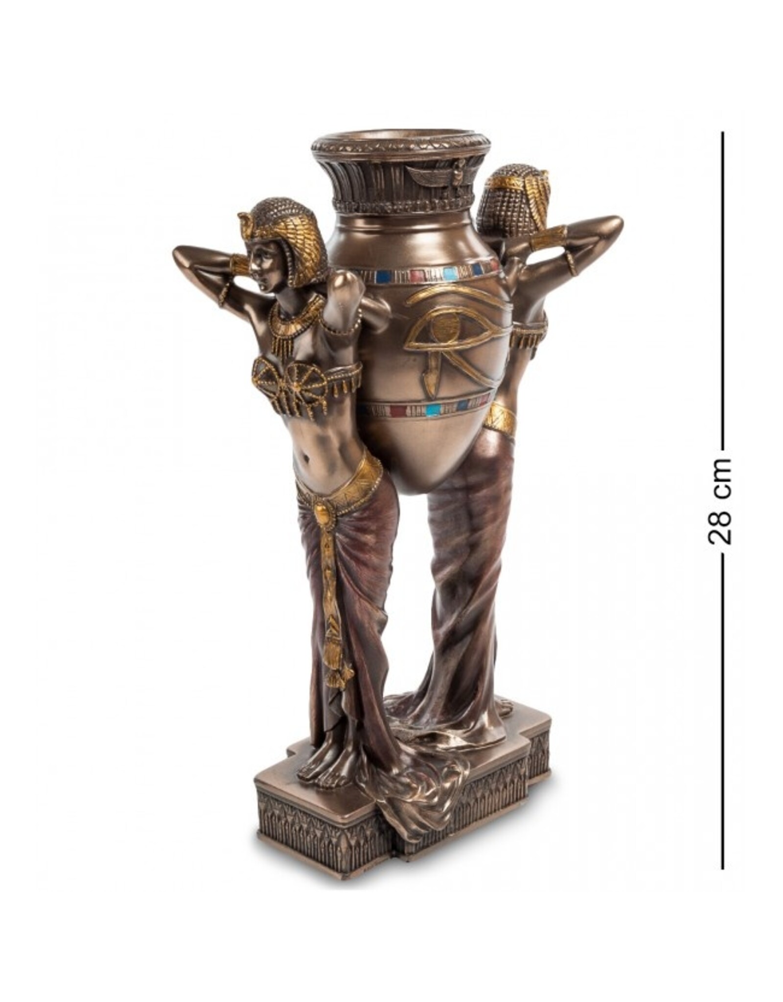 Veronese Design Giftware & Lifestyle - Egyptian Women with a Vase Art Deco Style