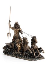 Veronese Design Giftware Figurines Collectables - Poseidon with Chariot and Hippocampus statue