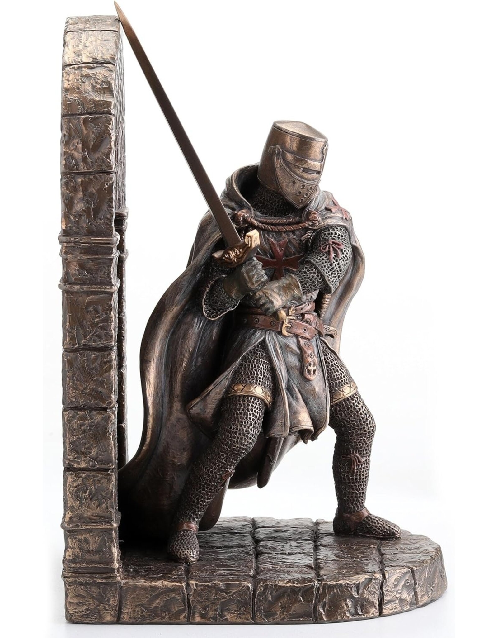 Veronese Design Veronese Design - Armored Maltese Crusader with Sword Bookend