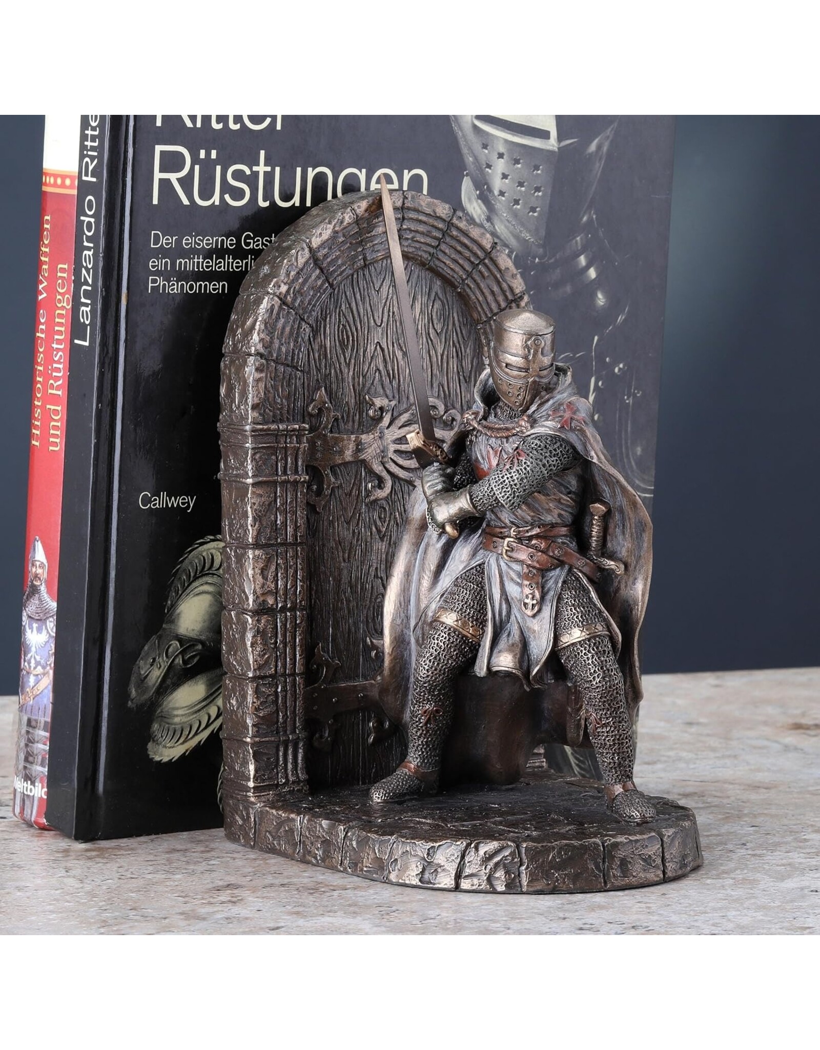 Veronese Design Veronese Design - Armored Maltese Crusader with Sword Bookend