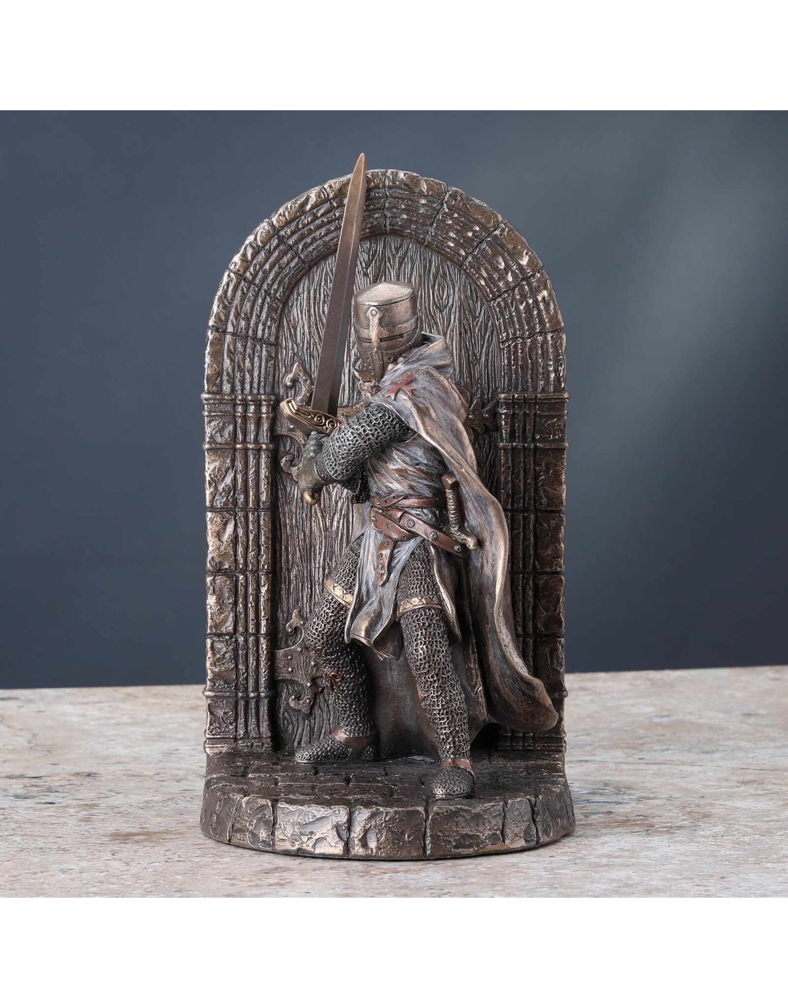 Veronese Design Veronese Design - Maltese Kruisvaarder met Zwaard Boekensteun