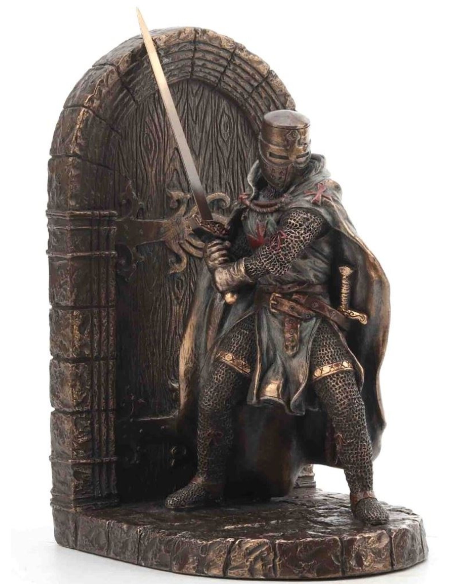 Veronese Design Veronese Design - Armored Maltese Crusader with Sword Bookend