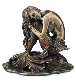 Veronese Design Mermaid Sitting on Rock Veronese Design