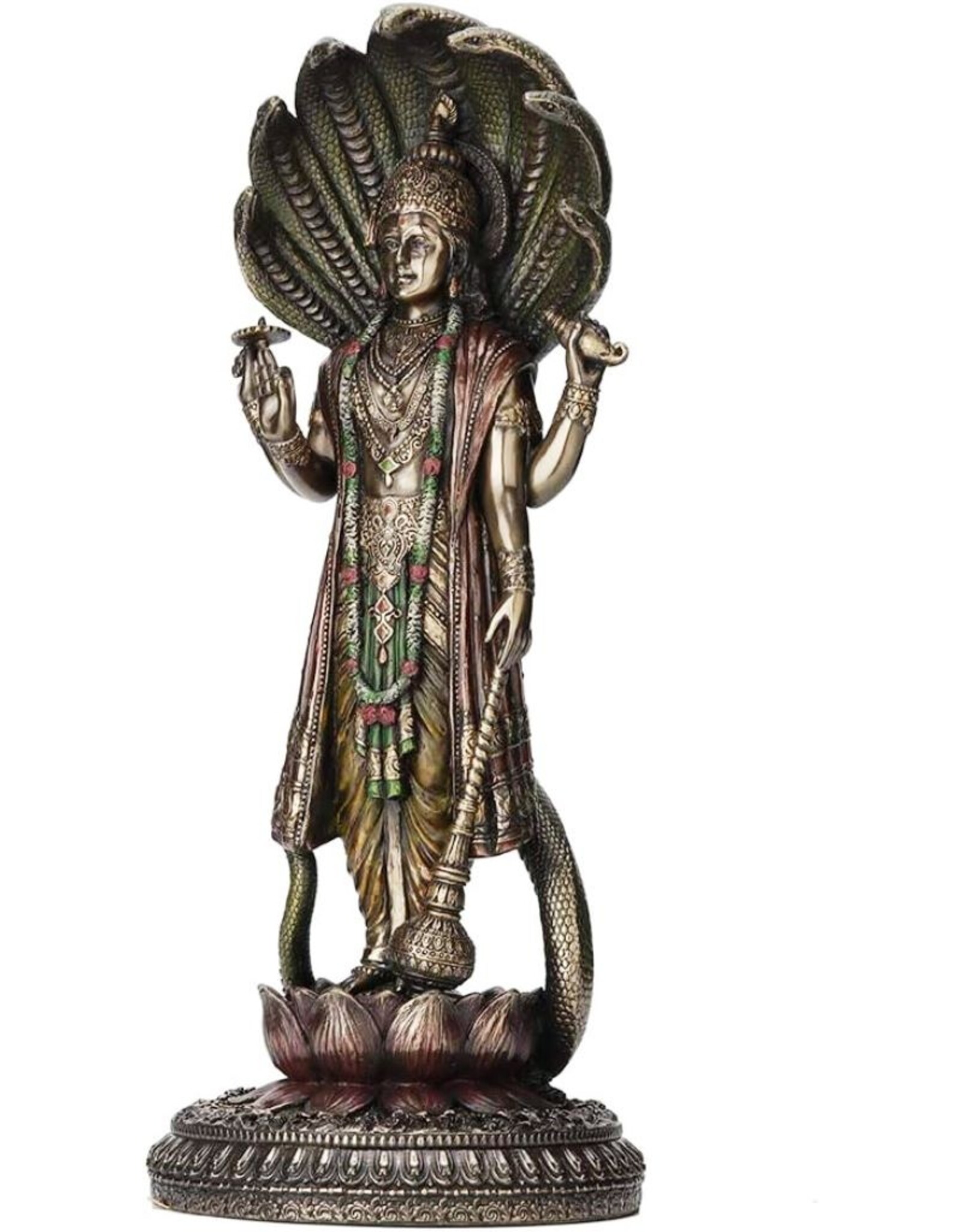 Veronese Design Giftware & Lifestyle - Vishnu de Hindoeïstische God  Staand 32cm