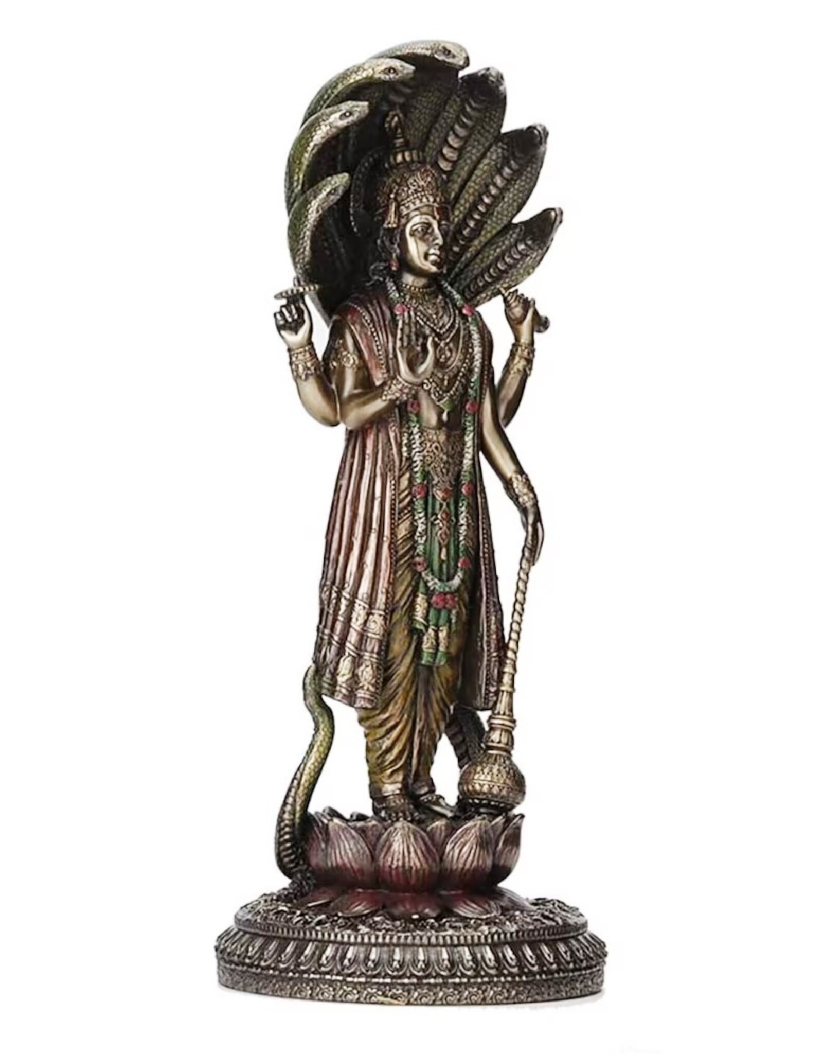 Veronese Design Giftware & Lifestyle - Vishnu de Hindoeïstische God  Staand 32cm