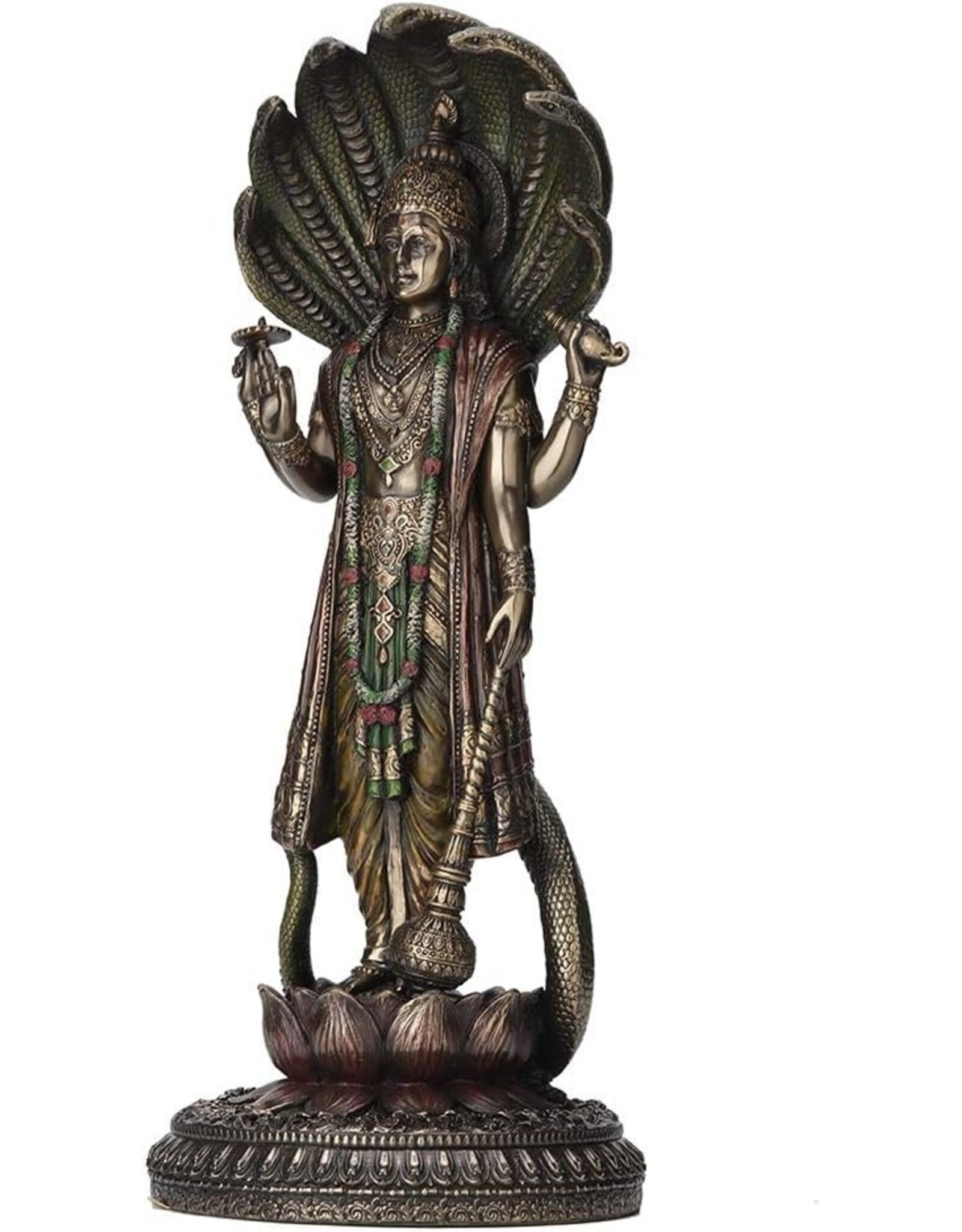 Veronese Design Giftware & Lifestyle - Vishnu de Hindoeïstische God  Staand 32cm