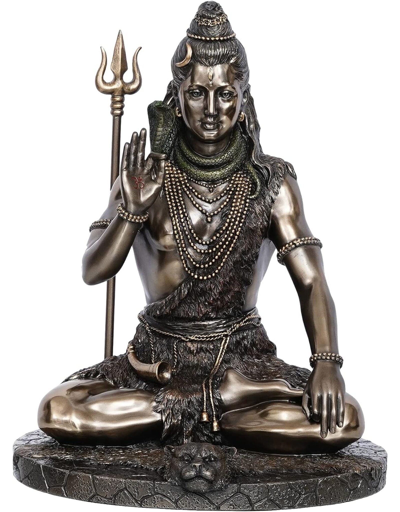 Veronese Design Veronese Design - Shiva Meditating Bronzed statue Veronese Design