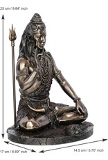 Veronese Design Veronese Design - Shiva Meditating Bronzed statue Veronese Design