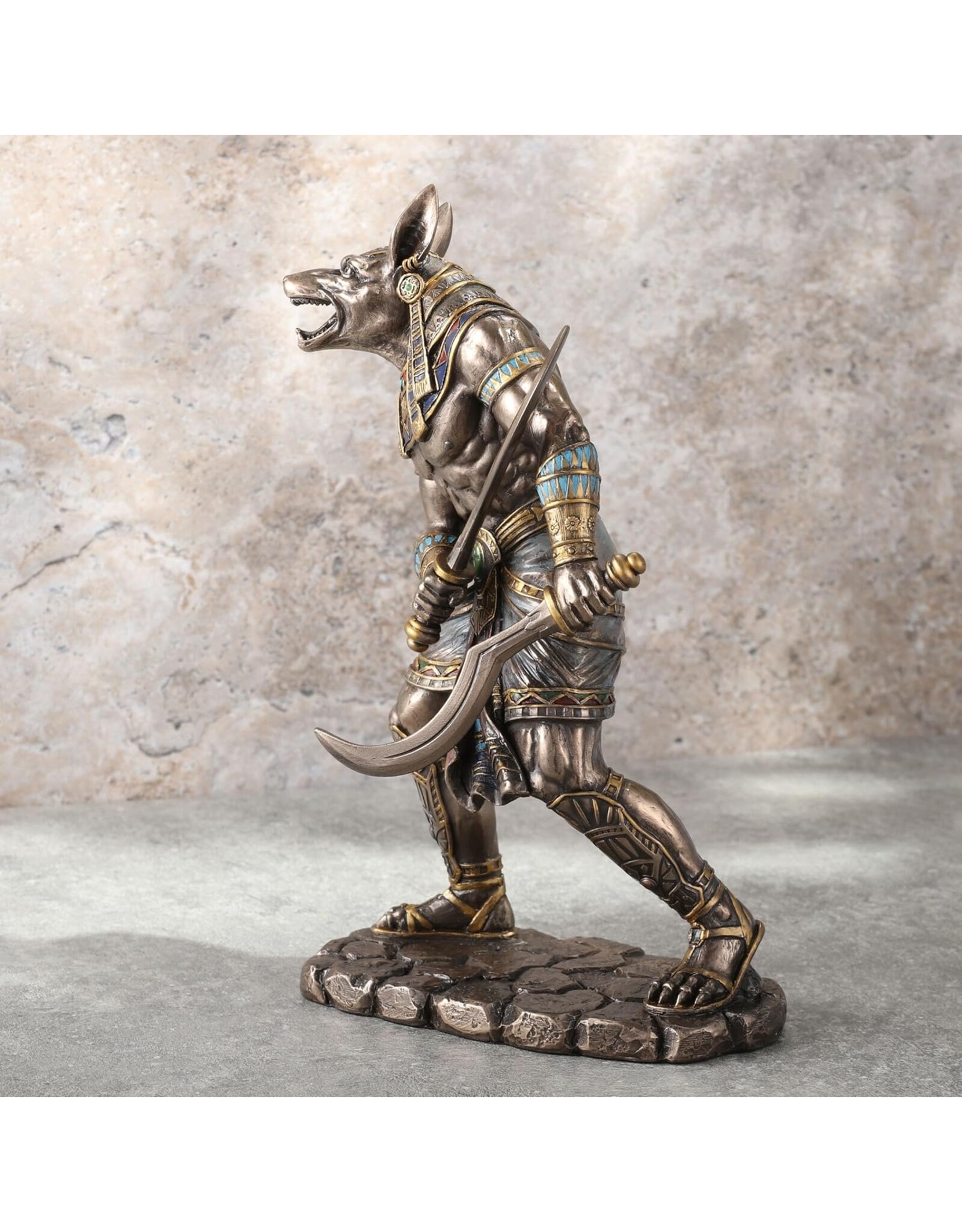 Veronese Design Veronese Design - Egyptian God Anubis with Dual Khopesh