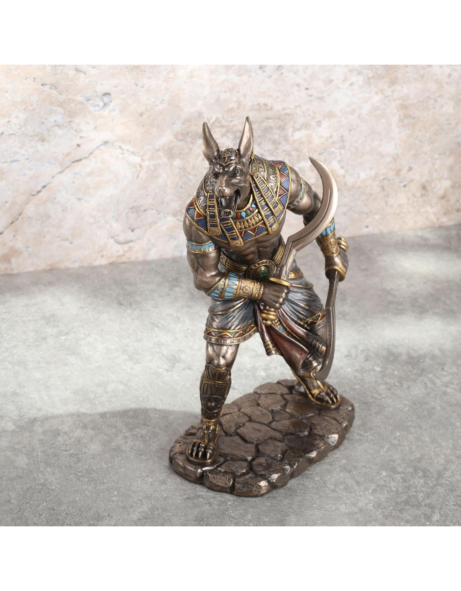 Veronese Design Veronese Design - Egyptian God Anubis with Dual Khopesh