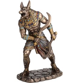 Veronese Design Egyptian God Anubis with Dual Khopesh