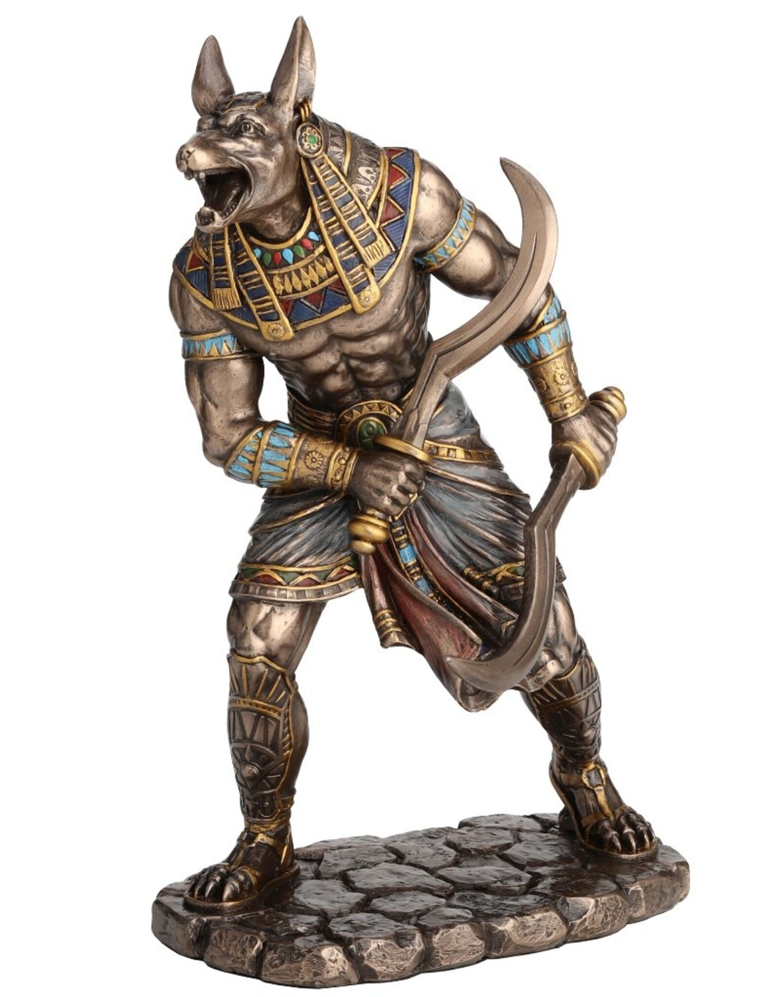 Veronese Design Veronese Design - Egyptian God Anubis with Dual Khopesh